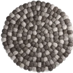 Outlet Untersetzer Filzkugeln, Taupe Mix, 30 Cm Küche|Tischdeko