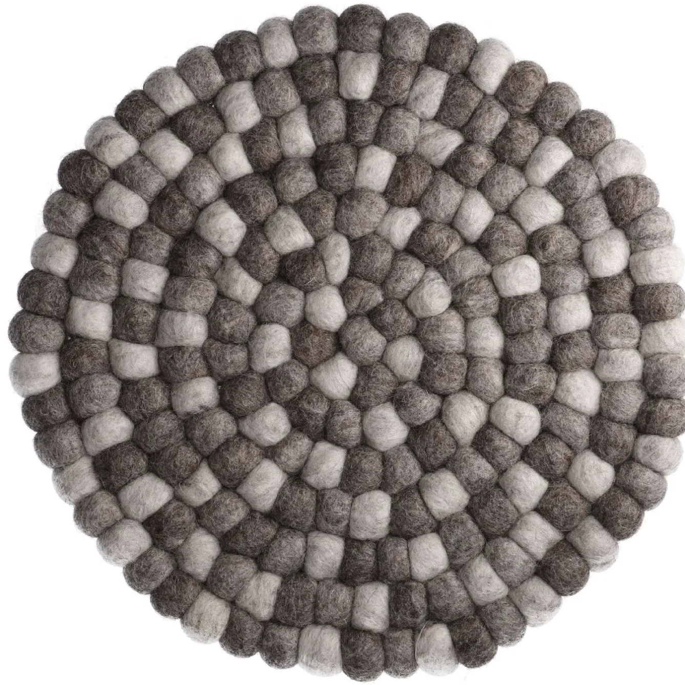 Outlet Untersetzer Filzkugeln, Taupe Mix, 30 Cm Küche|Tischdeko