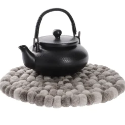 Outlet Untersetzer Filzkugeln, Taupe Mix, 30 Cm Küche|Tischdeko