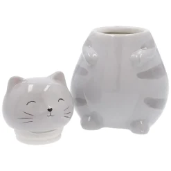New Vorratsdose Katze, Grau, 20 Cm Tierfreunde|Küche