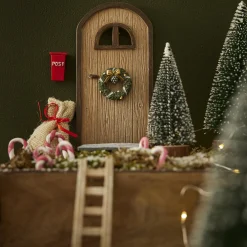 Outlet Wichteltür-Set, Braun Weihnachtstraditionen|Weihnachtsdeko