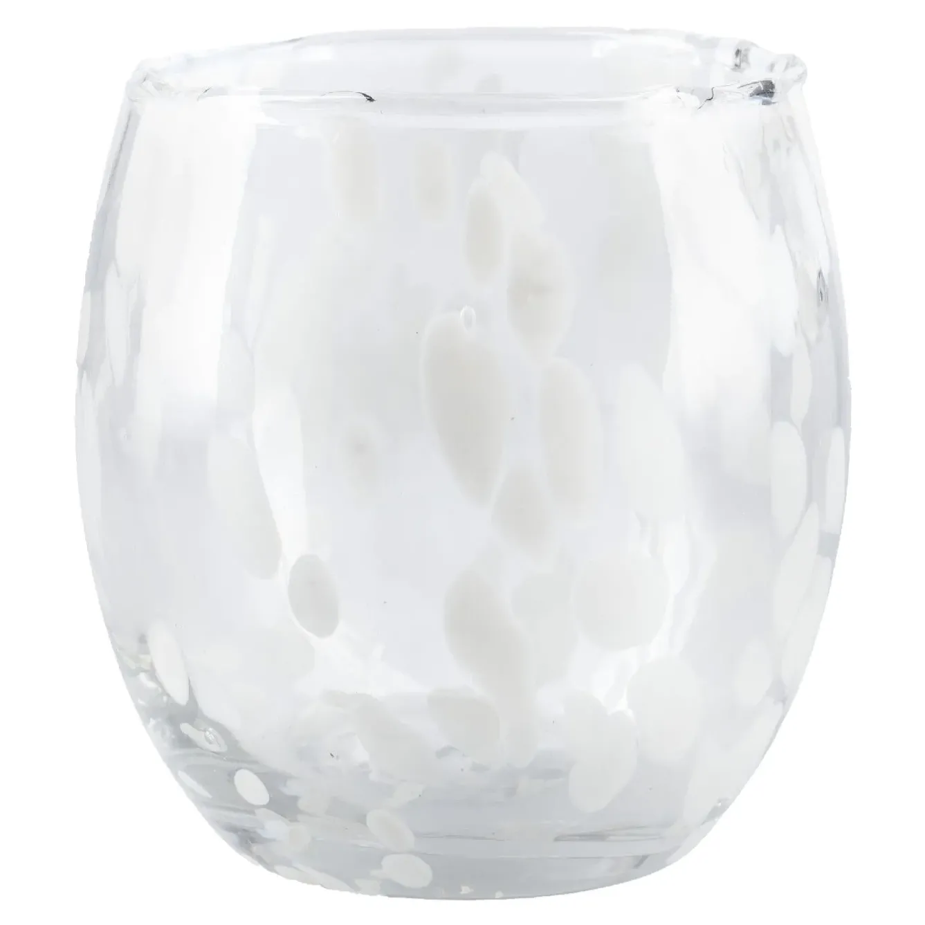 Outlet Windlicht Tupfen, Bauchig/weiß, 12 Cm Windlichter & Laternen|Kerzen & Kerzenständer