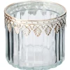 Discount Windlicht Zara Mit Metallrand, 8 X 7 Cm Standesamt- Und Traudeko|Tischdeko Hochzeit