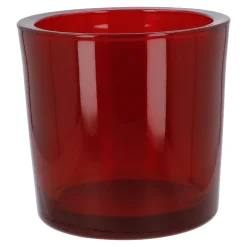Sale Windlicht Zylinder, Dick/rot/transparent, 12.5 X 12 Cm Windlichter & Laternen|Herbstdeko